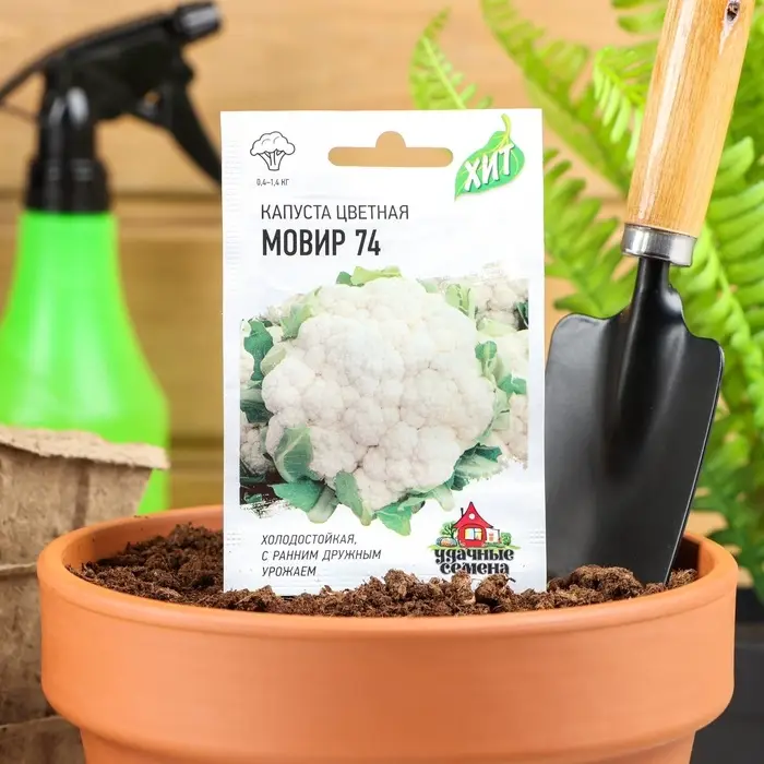 Семена Капуста цветная &laquo;Мовир 74&raquo;, 0.1 г, &laquo;Удачные семена&raquo;