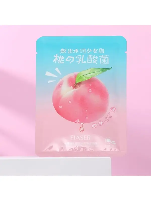 Тканевая маска для лица с экстрактом персика, увлажняющая Тканевая маска для лица с экстрактом персика, увлажняющая