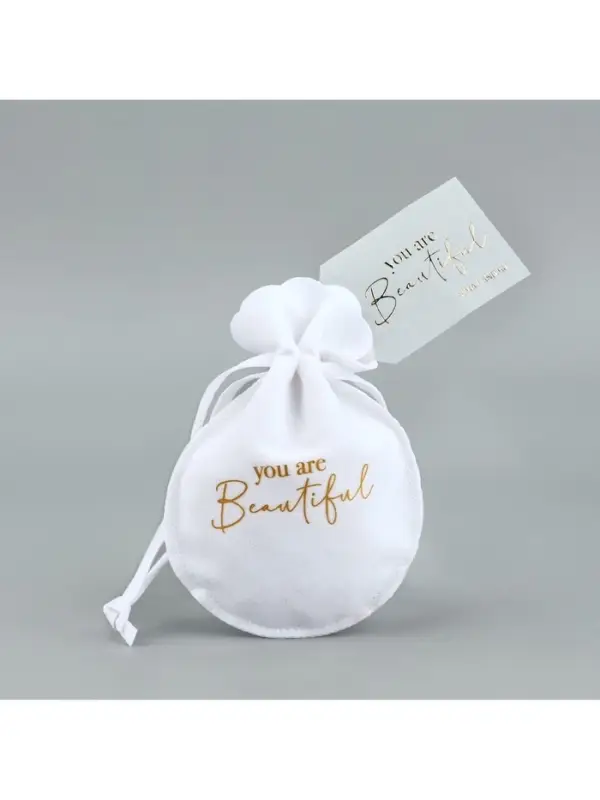 Мешочек подарочный замшевый &laquo;Ты прекрасна&raquo;, тиснение, 9&times;12 см &plusmn; 1.5 см