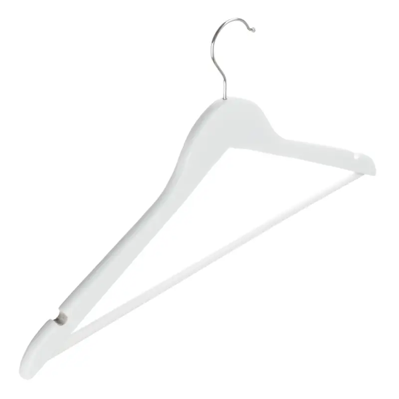 VETTA Набор вешалок деревянных, 3 шт, 45см, белые, хром