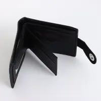 Портмоне мужское на магните, чёрное