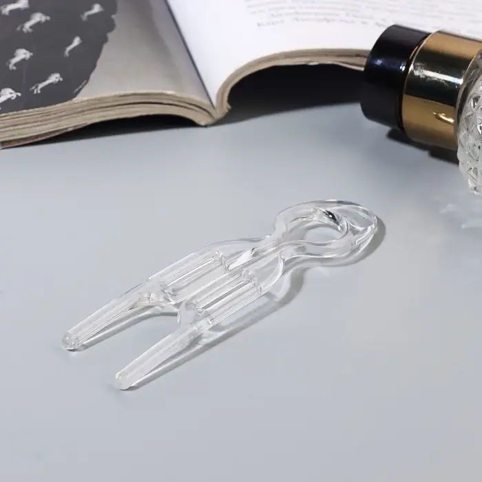 Шпилька для волос «Берта», набор 2 шт., 9×2 см, прозрачная