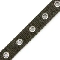 Ошейник брезентовый однослойный, 50&times;2 см, ОШ 25-35 см, хаки