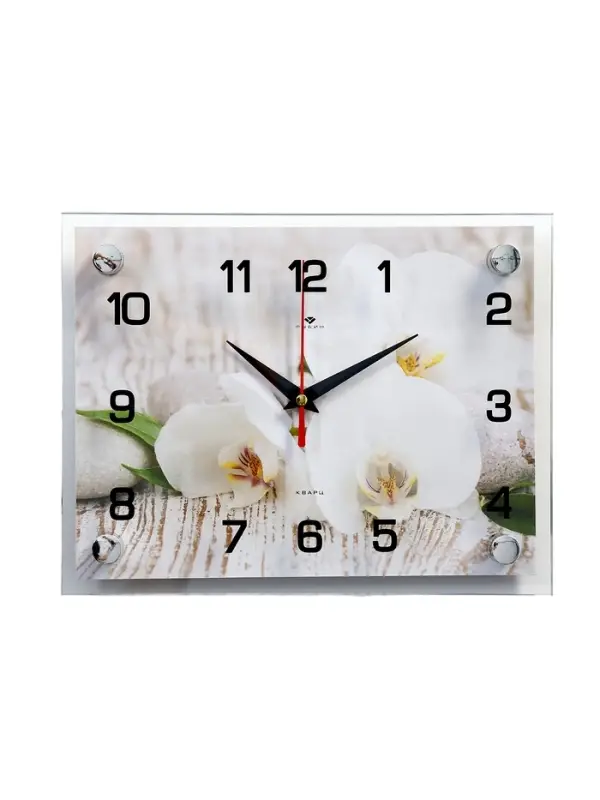Часы настенные интерьерные &laquo;Спа. Белые орхидеи&raquo;, 20&times;26 см