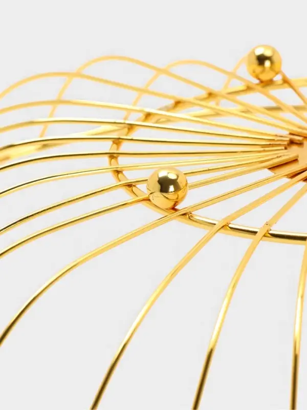 Ваза для фруктов Ваза для фруктов "Милена" 28*28*7 см, цвет золотой