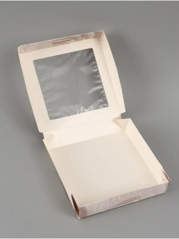 Коробка подарочная складная &laquo;Подарок&raquo;, 20&times;20&times;4 см, с окном