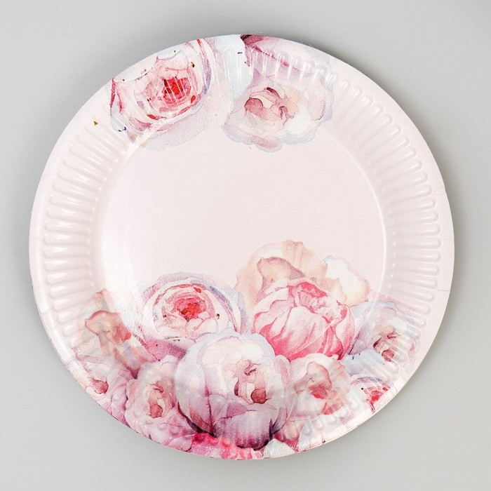 Набор бумажной посуды одноразовый Нежные пионы» Набор бумажной посуды одноразовый Нежные пионы»