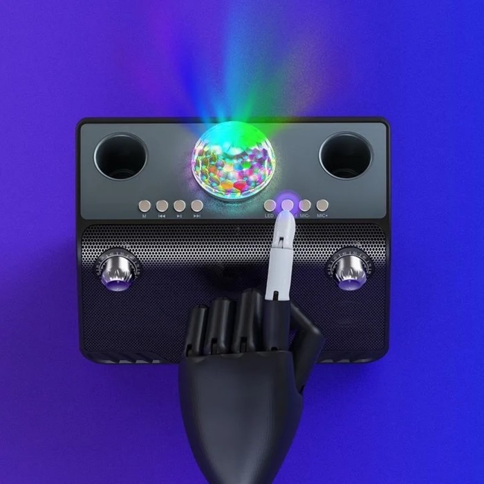 Портативная караоке система Hoco BS41 Plus, 15 Вт, ВТ 5.0, 4800 мАч, 2 микрофона, чёрная Портативная караоке система Hoco BS41 Plus, 15 Вт, ВТ 5.0, 4800 мАч, 2 микрофона, чёрная