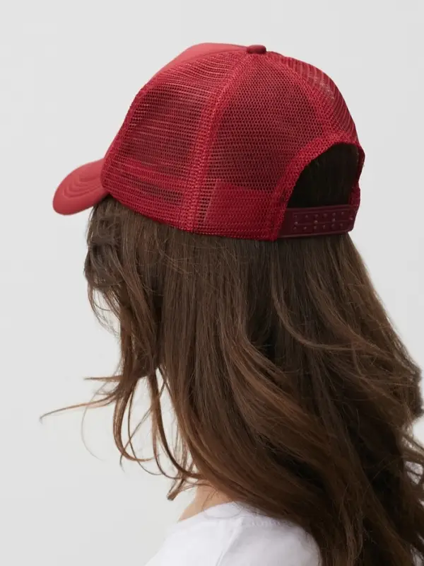 Бейсболка с сеткой MINAKU, красная, размер 56-58