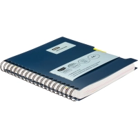 Бизнес-тетрадь B5,200л,кл,греб Attache Selection Office book синийметаллик