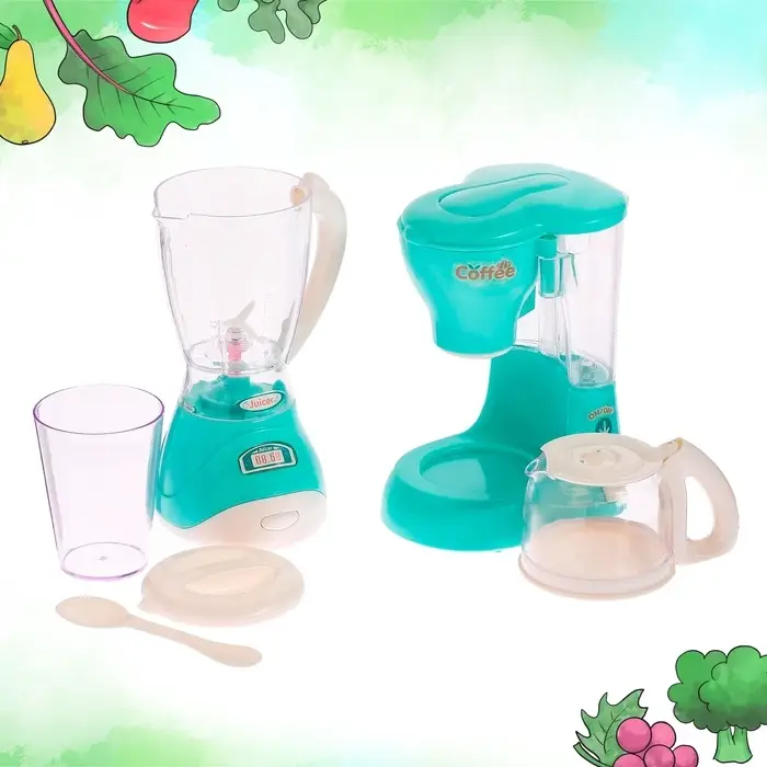 Набор игровой бытовой техники &laquo;Для кухни&raquo;, блендер, кофеварка, со световыми и звуковыми эффектами