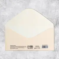 Конверт для денег «В день свадьбы», 16.5×8 см