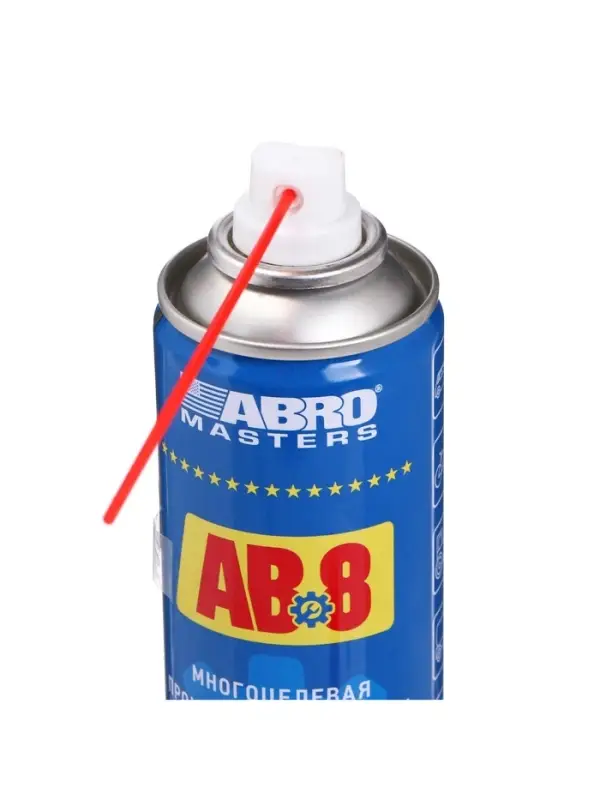 Смазка-спрей многоцелевая проникающая ABRO, 200 мл AB-8-200-R=
