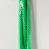 Набор свечей витых 25 см, 3 шт., 57 г, 5 ч, зелёный