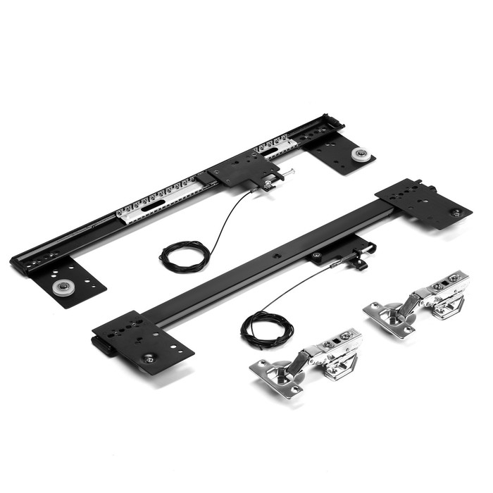 Комплект направляющих для поворотных дверей ТУНДРА L=500 мм., H=35 мм. Комплект направляющих для поворотных дверей ТУНДРА L=500 мм., H=35 мм.