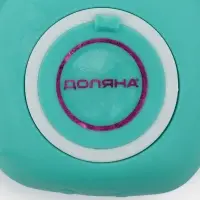 Щётка - мочалка массажная силиконовая с ёмкостью для мыла Доляна, бирюзовая