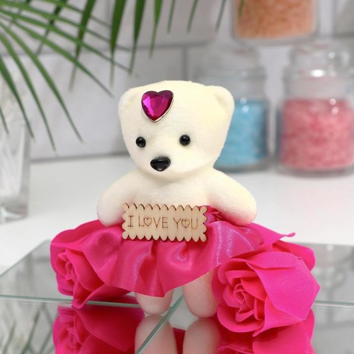 Мыльные розочки и медвежонок, набор Мыльные розочки и медвежонок, набор