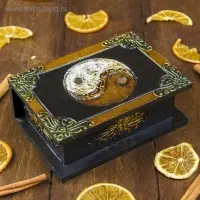 Шкатулка "Ин-Янь" 15х10х5 см, МДФ Шкатулка "Ин-Янь" 15х10х5 см, МДФ