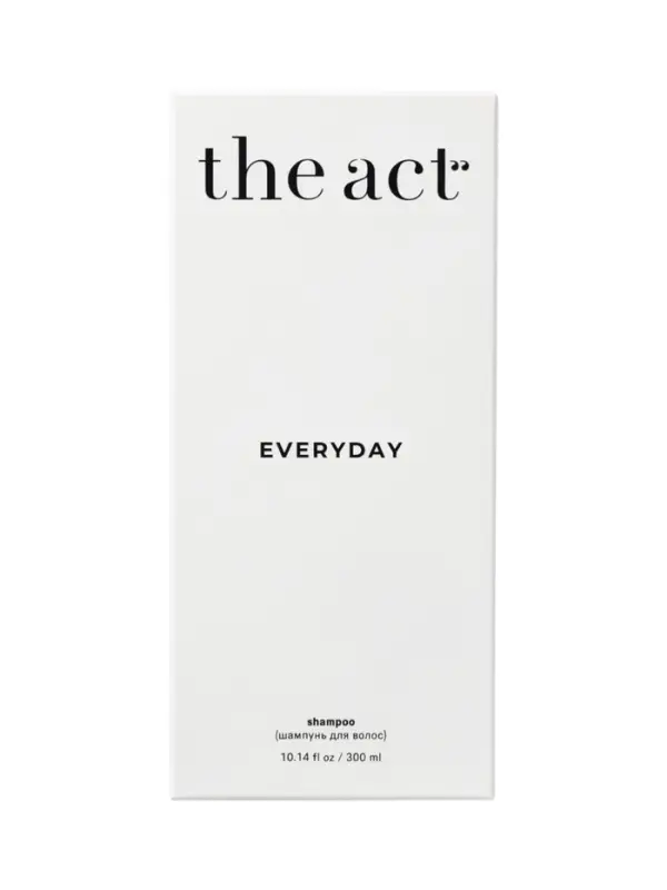 Шампунь для волос ежедневный The Act с гидролатами и растительными протеинами, 300 мл