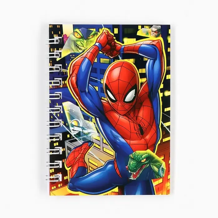 Блокнот А7, 28 листов, набор 4 шт., Марвел