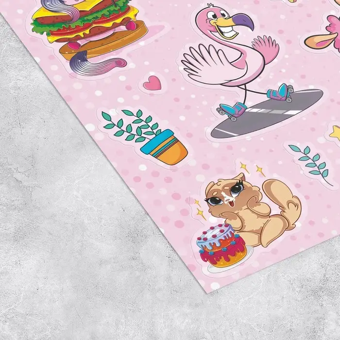 Альбом детских наклеек Wow, 8 листов, 11 х 13.5 см