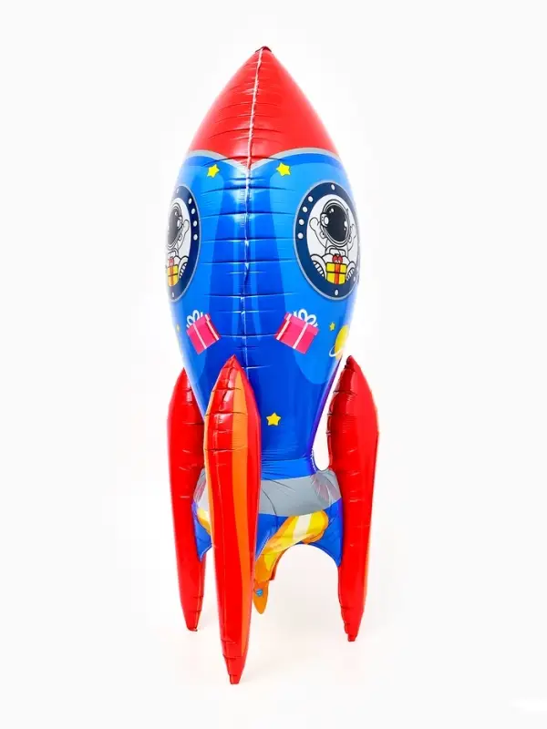 Воздушный шар фольгированный 3D 50" &laquo;Ракета&raquo;