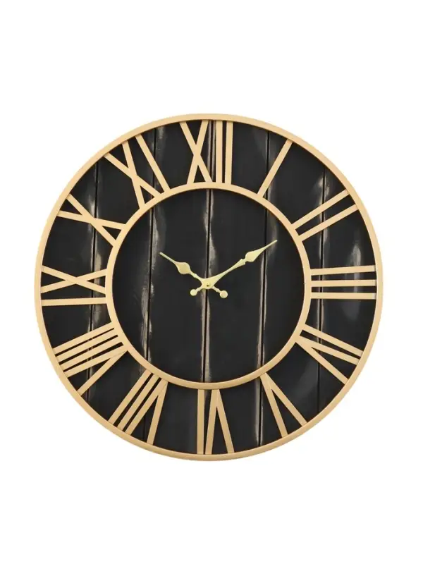 Часы настенные интерьерные &laquo;Кесвик&raquo;, серия: Лофт, дерево, металл, бесшумные, плавный ход, d=49 см, от батарейки 1&times;АА