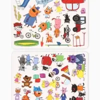 Большая книга с липучками &laquo;Мои первые липучки. Три кота&raquo;, А4, 100 липучек