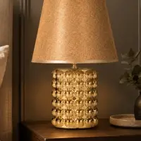 Лампа настольная RISALUX &laquo;Бабл&raquo;, 40 Вт, Е14, золотистая, 22&times;22&times;32 см