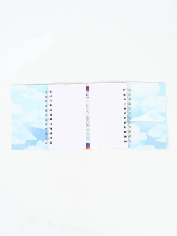 Двойной блокнот на гребне, мягкая обложка, размер 14,5 х12см, 48 л "Можешь всё"