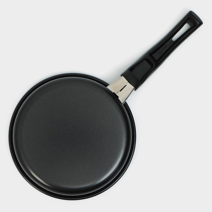 Сковорода Доляна Promo, d=14 см, бакелитовая ручка, антипригарное покрытие, цвет чёрный Сковорода Доляна Promo, d=14 см, бакелитовая ручка, антипригарное покрытие, цвет чёрный