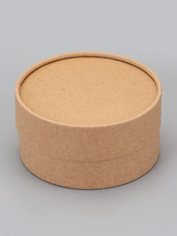 Набор круглых подарочных коробок, завальцованные крафт, набор 12 шт., 12×6 см