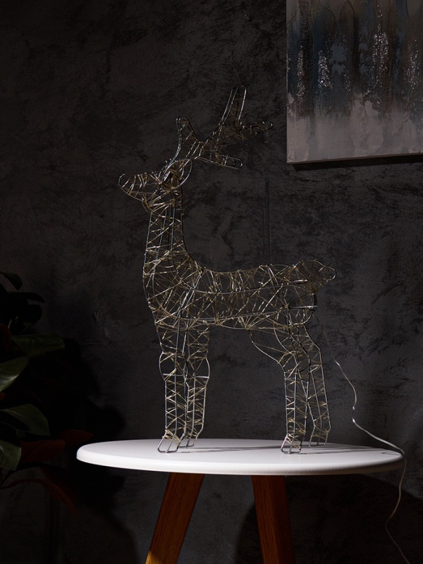 Фигура световая FROSTY  Фигура световая FROSTY "Олень", 55х40х10, 720 LED, 220V, свечение тёплое белое