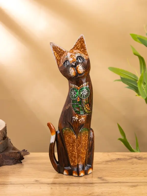 Интерьерный сувенир &laquo;Кошка с совой&raquo;, 30 см