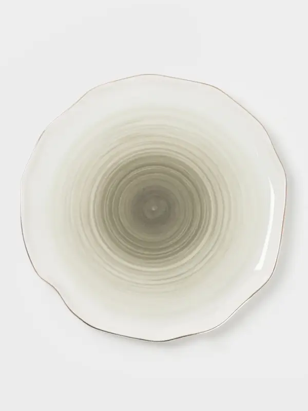 Тарелка обеденная Доляна &laquo;Млечный путь&raquo;, d=25 см, фарфор, серая