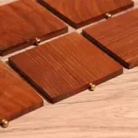 Подставки под горячее, 6 шт., 11&times;11&times;10 см, дерево шишам