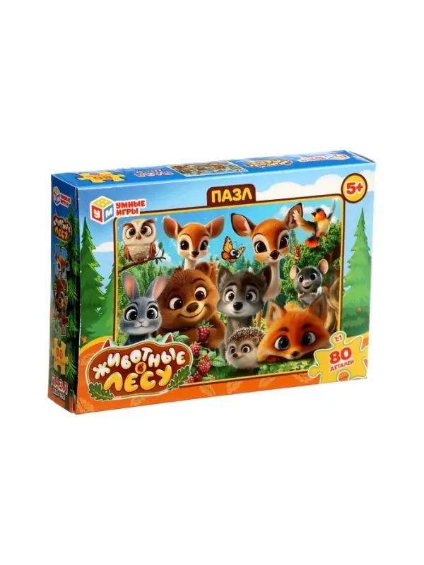 Пазл 80 эл. Пазл 80 эл. "Животные в лесу"