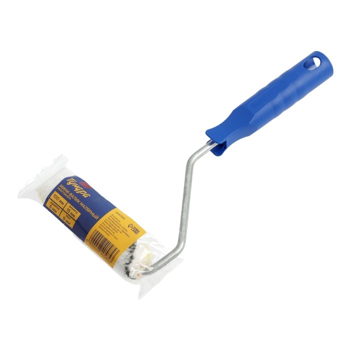 Мини-валик ТУНДРА, микрофибра, 100 мм, рукоятка d=6 мм, D=15 мм, ворс 9 мм Мини-валик ТУНДРА, микрофибра, 100 мм, рукоятка d=6 мм, D=15 мм, ворс 9 мм