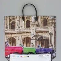 Пакет "Куба", полиэтиленовый с пластиковой ручкой, 38 х 34 + 3 см, 90 мкм