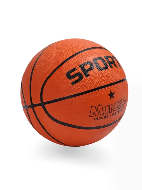 Мяч баскетбольный MINSA SPORT, клееный, 8 панелей, р. 7, резина, резиновая камера