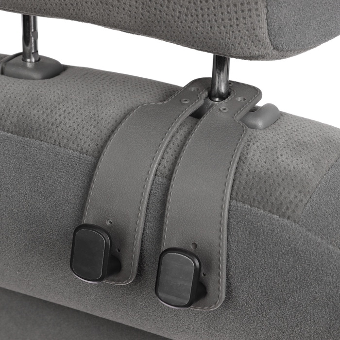 Крючок на подголовник двойной, серый Крючок на подголовник двойной, серый