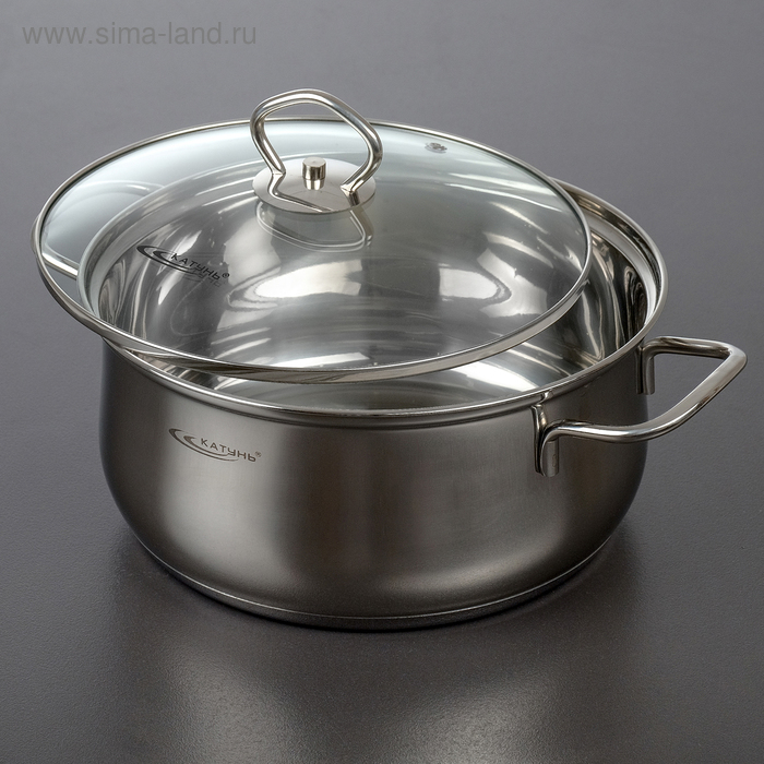 Кастрюля «Лира», 4.2 л, d=22 см, капсульное дно, индукция Кастрюля «Лира», 4.2 л, d=22 см, капсульное дно, индукция