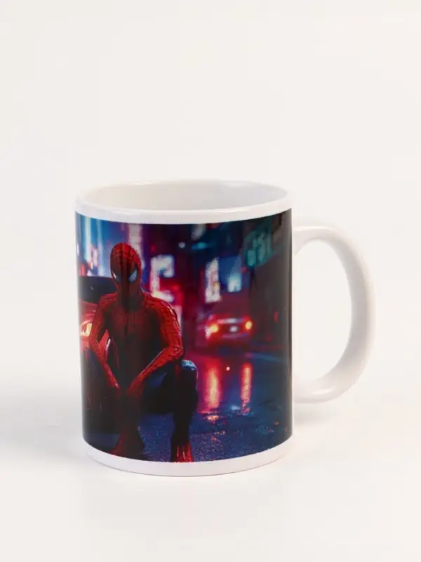 Кружка керамическая «Человек паук с машиной», 320 мл