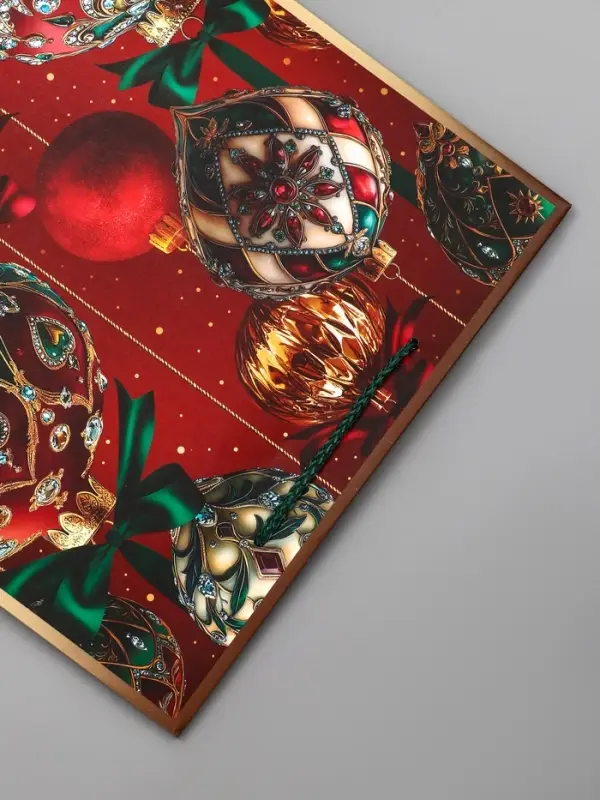 Пакет подарочный новогодний ламинированный, «Новогодняя пора» , 26×12×32 см