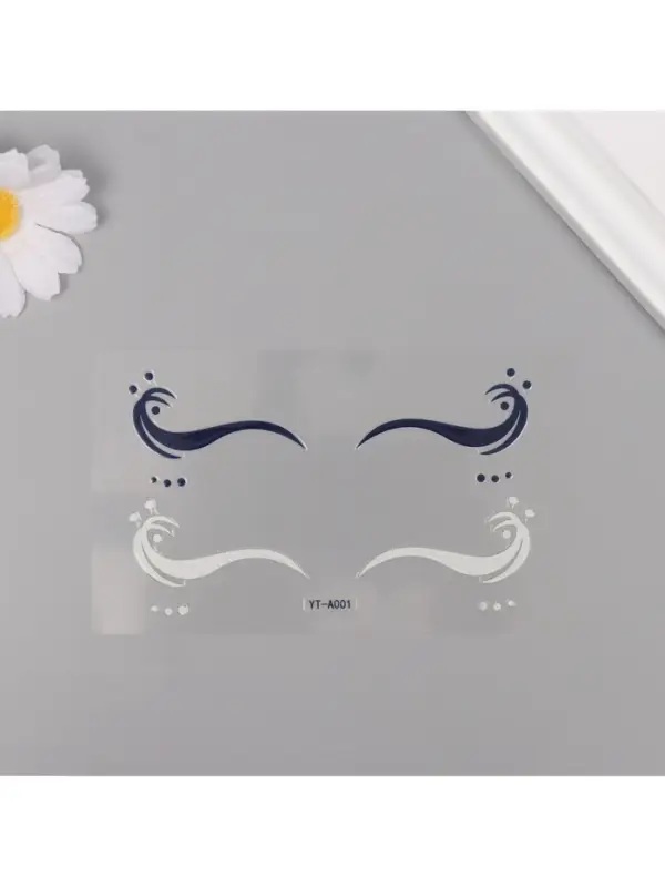 Наклейка на лицо &laquo;Стрелки для глаз. Волна&raquo;, 13&times;13.5 см