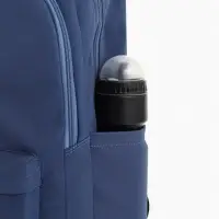 Рюкзак школьный на молнии, с карманами, размер 31&times;15&times;47 см, голубой