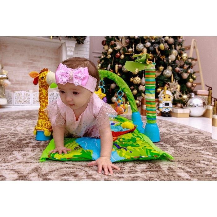 Развивающий коврик «Остров», с дугой и игрушками, 77х77х0,5 Развивающий коврик «Остров», с дугой и игрушками, 77х77х0,5