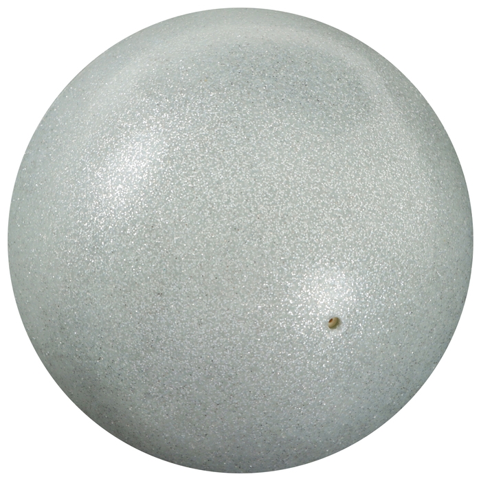 Мяч для художественной гимнастики Grace Dance, d=18,5 см, цвет серебряный с блеском Мяч для художественной гимнастики Grace Dance, d=18,5 см, цвет серебряный с блеском