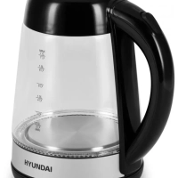 Чайник HYK-G3803 1,7л 2200Вт черный (стекло)