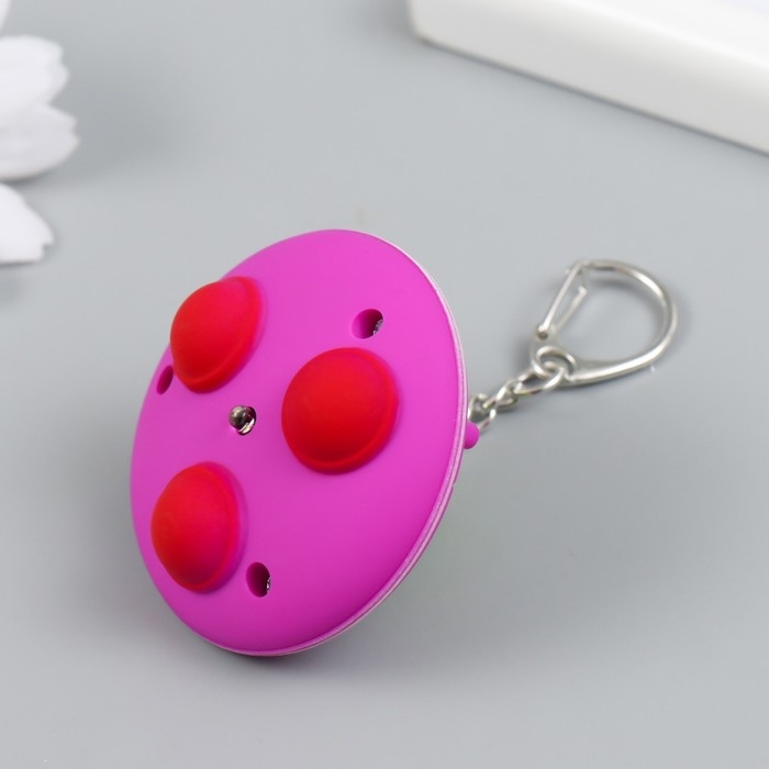 Фонарик кричалка на кольце Фонарик кричалка на кольце "НЛО" 5,2х5,2х3,5 см